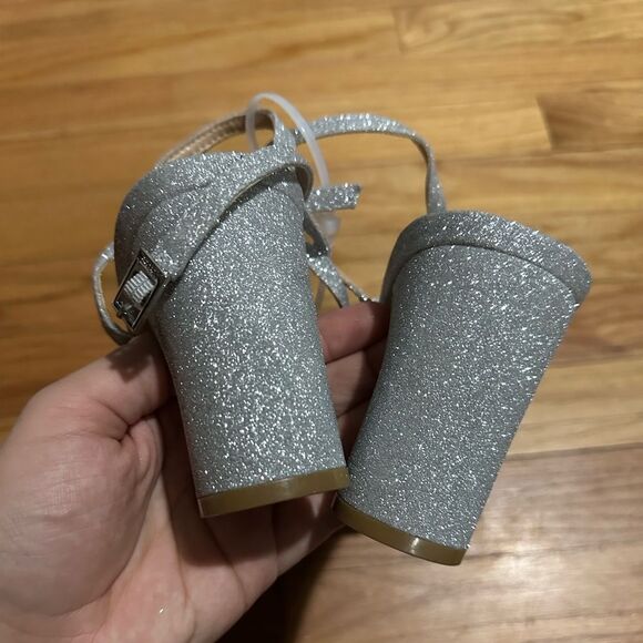 Badgley Mischka | Charlee Embellished Evening Sandals - Picture 5 of 6